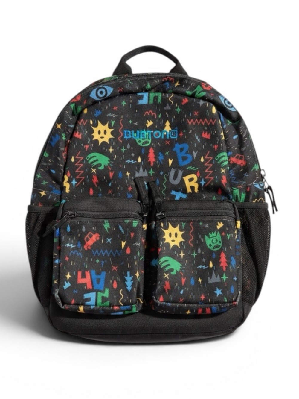 Burton Kids Graphic Backpack Black Multicolor School Travel Bag